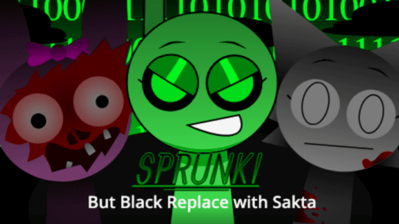 Sprunki But Black Replace With Sakta